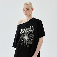 Mardi Mercredi 女款 OVERSIZED 露肩花卉 T恤