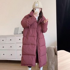 앤드스타일 여성용 캐주얼 하이넥 데일리 롱 패딩 점퍼 261751