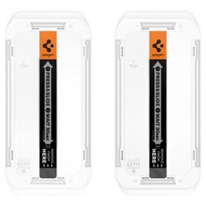 Spigen Glass tR EZ Fit 手機螢幕保護貼 2片裝, 1套