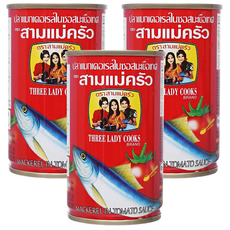 THREE LADY COOKS 番茄鯖魚罐頭, 155g, 3罐
