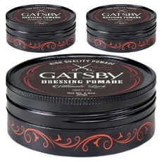 GATSBY 經典後梳髮油, 80g, 3罐