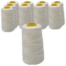 일반 40수 2합사 재봉틀실, 화이트, 10개