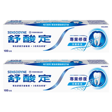 SENSODYNE 舒酸定 專業修復抗敏牙膏, 100g, 2條