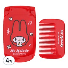 Sanrio 三麗鷗 美樂蒂梳子鏡, 4個, 混合色