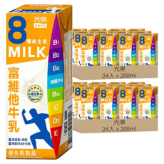 光泉 富維他牛乳, 200ml, 48入