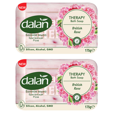 dalan 達欖 玫瑰甜杏仁牛奶植萃浴皂 175g 土耳其原裝進口, 2個