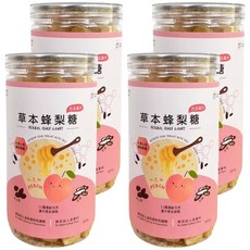 Love Nature Simple Life 依琦匠子 草本蜂梨糖 水蜜桃口味 清涼甘甜, 500g, 4罐