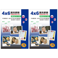 W.I.P 台灣聯合文具 4X6護貝膠膜 T1006 100張, 160 x110mm, 2盒