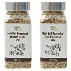 내츄럴스파이스 허브솔트시즈닝 갈릭, 180g, 2개