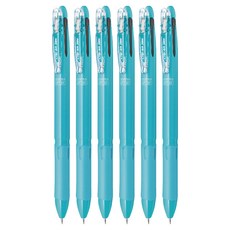 ZEBRA 斑馬牌 Clip-on Slim Soft 3C 3色筆 0.7mm, 淺藍色, 6個