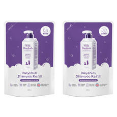 밀크바오밥 베이비 앤 키즈 샴푸 리필 풍선껌향, 400ml, 2개
