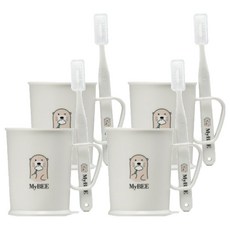 由 MyB 甘蔗製成的兒童牙刷杯套組, 4套