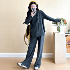 Hueday 孕婦拉鍊基本款上下套裝