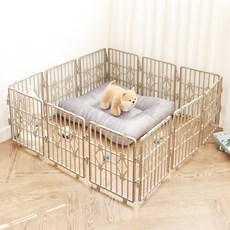 No Margin 寵物圍欄 12入, 牛奶棕色