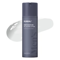 Kundal 經典男士 Aqua Moist 多合一乳液, 150ml, 1瓶