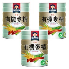 QUAKER 桂格 有機麥精 7個月以上適用, 500g, 3罐