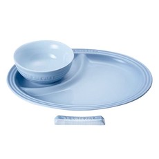 LE CREUSET 瓷器兒童餐具3件組, 1組, 海岸藍