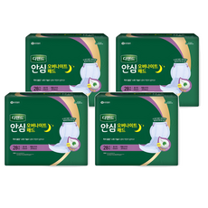 디펜드 남녀공용 안심 오버나이트 패드 성인기저귀, 28개입, 4개, 특대형