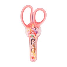 Sun-star 兒童專用剪刀，迪士尼公主/冰雪奇緣/迪士尼彩粉公主，柔軟握柄，不易沾黏，配有專用保護殼, 1個