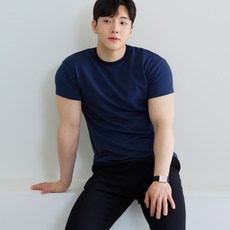 HCOOLNAM 男款彈力合身短袖T恤