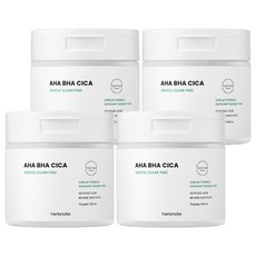 herbnote AHA BHA積雪草溫和清潔棉片, 70片, 4罐