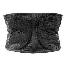 透蝶型支撐透氣護腰帶，運動護具/用品, L, 黑色, 1個