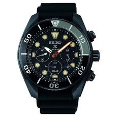SEIKO 精工 PROSPEX 全黑系三眼水鬼太陽能潛水錶 SSC761J1 V192-0AE0SD 45mm
