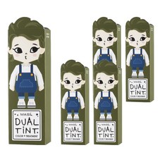 마실 듀얼틴트 컬러 헤어 트리트먼트, 14호올리브카키, 5개