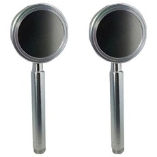 鋁製增壓蓮蓬頭, 銀色, 2個