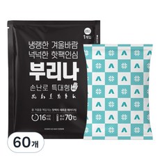 부리나 포켓형 핫팩 특대형 140g, 60개