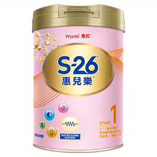 Wyeth 惠氏 S-26 惠兒樂嬰兒配方 再升級版 1號 0~12個月, 850g, 1罐