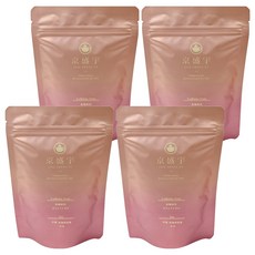 京盛宇 無咖啡因 幸福 玫瑰與洛神花茶, 4g, 10包, 4袋