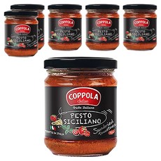 COPPOLA 柯波拉 日曬番茄西西里青醬 無麩質認證 不含BPA內襯, 180g, 6罐