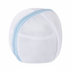 球型對開內衣洗衣袋 17 x 17cm, 1個, 藍色