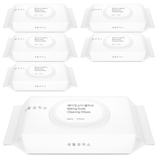 생활공작소 베이킹소다 물티슈, 60g, 70매, 6개