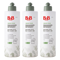 B&B 純素洗碗機專用洗碗精 瓶裝, 3個, 500ml