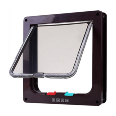 寵物活動門 雙向 適用於貓/7斤內小型犬, XL, 黑色, 1個