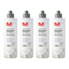 비앤비 비건 식기세척기 세제 용기형, 500ml, 4개