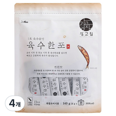 강고집 1초 육수완성 육수한포 진한맛 35p, 4개, 140g