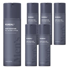 Kundal 經典男士 Aqua Moist 多合一乳液, 150ml, 6瓶
