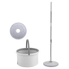 Mega 家居 極淨按壓旋轉懶人拖把組 (1桶1拖2拖把布), 1組