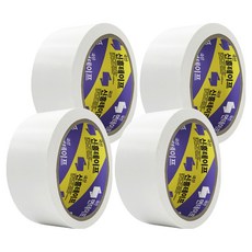 신흥테이프 라바 청면테이프 48mm x 15M 흰색, 4개