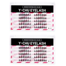 y-chu 頂級束狀假睫毛 混合 B-5-1 130p 組, 2套, 黑色