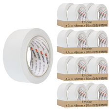 Empire 雙面膠帶 48mm x 30m, 白色 半透明, 16入