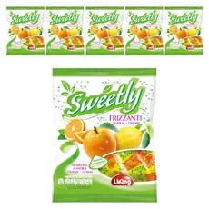 라이킹 오렌지 레몬 소다캔디, 500g, 6개