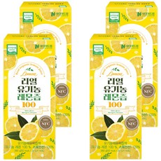 NATUREDREAM Real檸檬汁100隨身包 14條入, 280g, 4盒