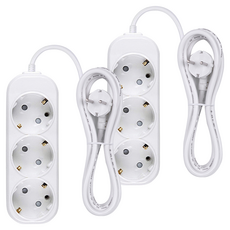 이어지다 접지 멀티탭 3구 OS-03S, 2.5m, 2개