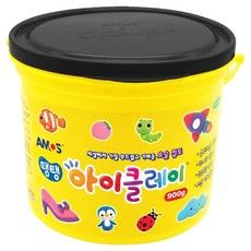 AMOS 阿摩司 幼兒用彈力i-Clay黏土, 1套, 黑色, 900g