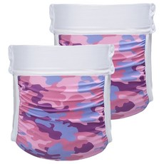 SIKAER 喜可褲 機能環保尿布 親膚材質透氣好清洗 三件可拆式 各種尿布都適用 省錢環保超耐用, 紫迷彩, 2件