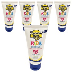 BANANA BOAT 香蕉船 淨護兒童防曬乳液 SPF50+ 防水耐汗 海洋珊瑚友善配方, 90ml, 5條